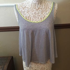 Navy and Yellow Short Tank (#18)